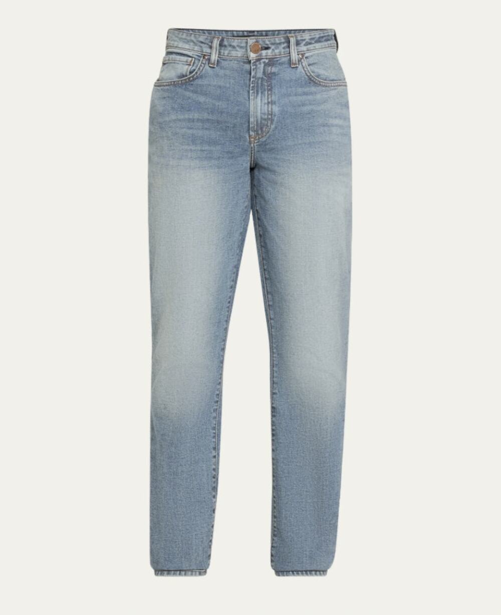 Monfrere Men's Deniro Straight Jeans Denim Cotton Mid-Rise Medium Wash Size 32
